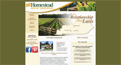 Desktop Screenshot of homesteadrental.com